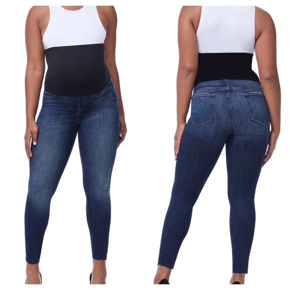 Good American Denim - Good American The Home Stretch Skinny Maternity Jeans